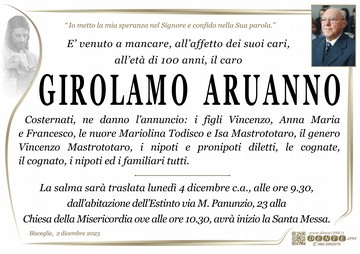 Aruanno Girolamo cristo new