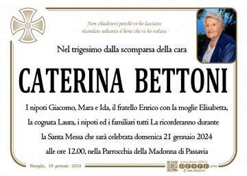 Bettoni Caterina Croce nel tondo