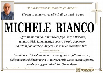 Bianco Michele abitazione trasferimento