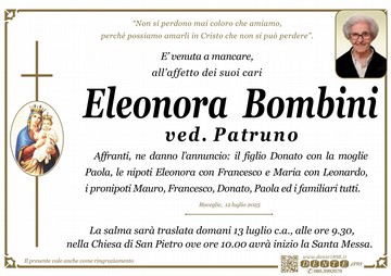 Bombini Eleonora madonna tondo