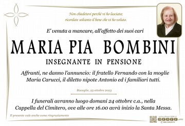 Bombini Maria Pia Croce pesci