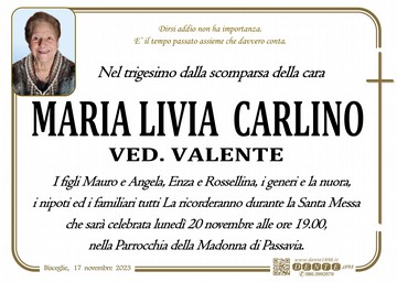 Carlino Maria Livia Croce semplice