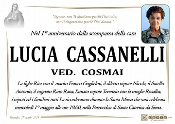 Cassanelli Lucia Madonna Cuore