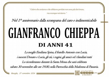 Chieppa Gianfranco Croce semplice