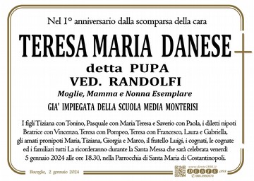 Danese Teresa Maria Croce semplice