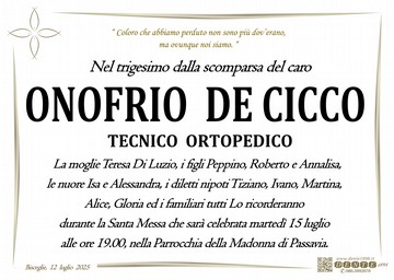 De Cicco Onofrio Croce Pesci