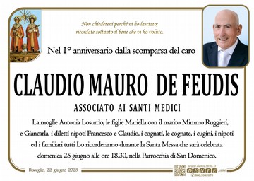 De Feudis Claudio Santi Medici