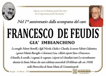 De Feudis Francesco Padre Pio nel tondo