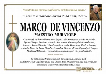 De Vincenzo Marco Cristo Redentore