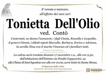 DellOlio Antonia ok Mad Nuova spostamento casa chiesa