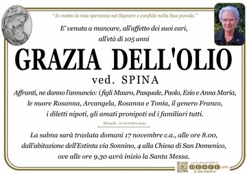 DellOlio Grazia Mad Nuova spostamento casa chiesa