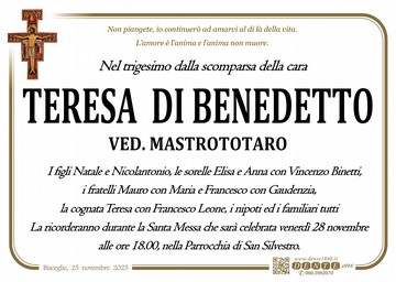 Di Benedetto Teresa Croce San Damiano