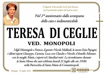 Di Ceglie Teresa Croce semplice