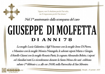 Di Molfetta Giuseppe Croce Firenze