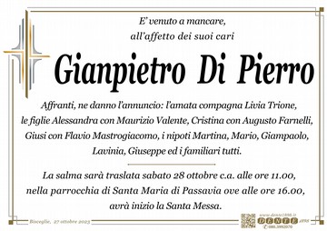 Di Pierro Gianpiero Croce semplice