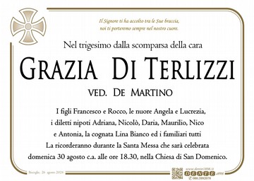 di terlizzi grazia Croce nel tondo