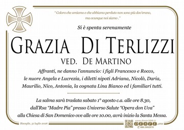 Di Terlizzi Grazia Croce tonda Rsa Madre Pia