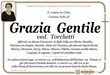 Gentile Grazia croce semplice