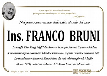 Ins Bruni Franco Padre Pio nel tondo