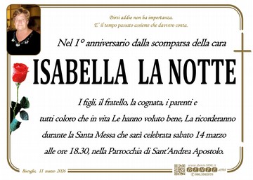 La Notte Isabella La Rosa