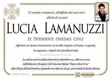 LAMANUZZI LUCIA Croce tonda Rsa Madre Pia