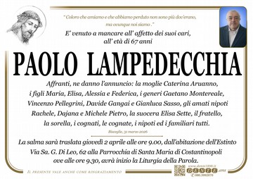 lampedecchia paolo Cristo puntini