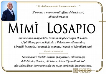 Losapio Mim Croce semplice Hospice