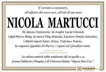 Martucci Nicola Croce semplice
