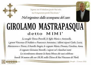 Mastrapasqua Girolamo Croce Firenze