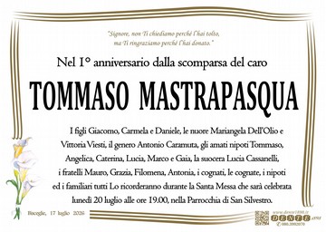 Mastrapasqua Tommaso Calle