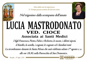 Mastrodonato Lucia Santi Medici