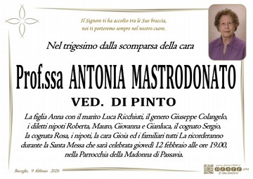 Mastrodonato Prof ssa Antonia Croce Pesci