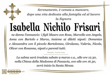 Nichilo Isabella croce firenze