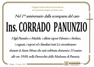 Panunzio Corrado Croce semplice