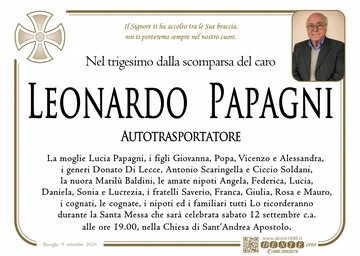 Papagni Leonardo Croce nel tondo