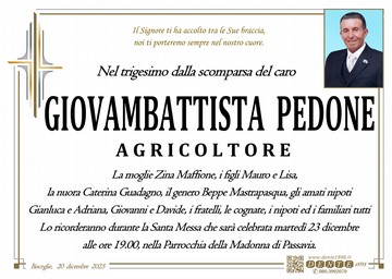 Pedone Giovambattista Croce Papale