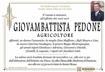 Pedone Giovambattista Croce Papale