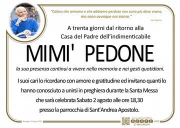 Pedone Mim Personalizzato