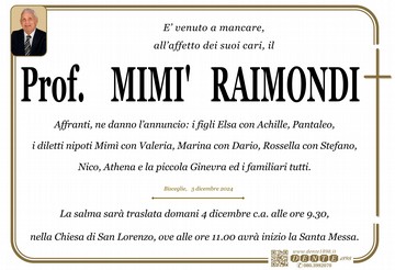 Raimondi Mim manifesto semplice San Lorenzo