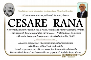 Rana Cesare Padre Pio nel tondo