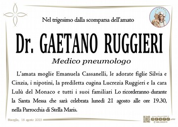 Ruggieri Gaetano Croce Pesci