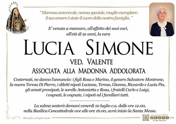 Siomne Lucia Mad Addolorata nuova