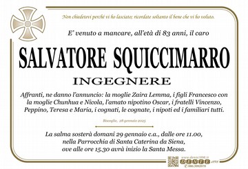 Squiccimarro Salvatore Croce Semplice