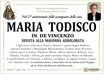Todisco Maria Addol nuova
