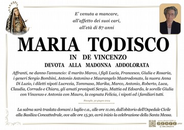 Todisco Maria Addolorata