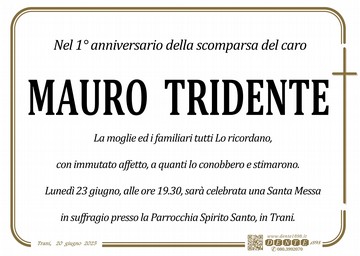 Tridente Rag Mauro Croce semplice