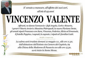 Valente Vincenzo Calle con foto