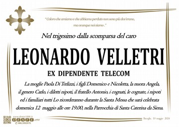 Velletri Leonardo Croce Firenze