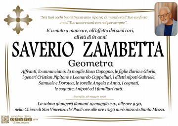Zambetta Saverio Croce semplice