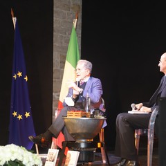 Romano Prodi alle Vecchie Segherie Mastrototaro di Bisceglie